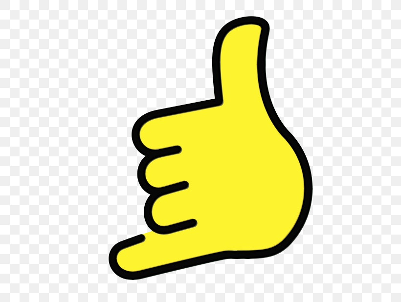 Finger Thumb Yellow Hand Thumbs Signal, PNG, 618x618px, Watercolor, Finger, Gesture, Hand, Paint Download Free