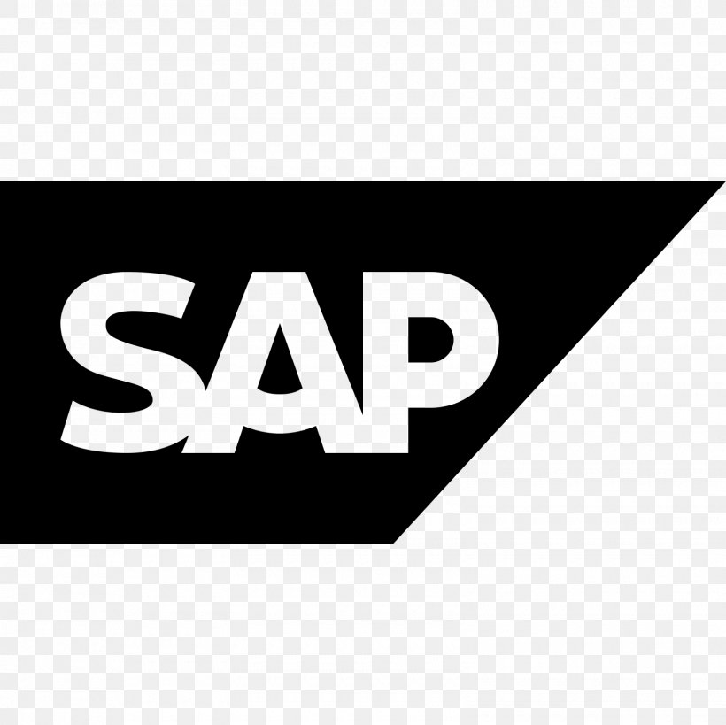 SAP SE SAP ERP Business & Productivity Software Logo, PNG, 1600x1600px, Sap Se, Area, Black, Black And White, Brand Download Free