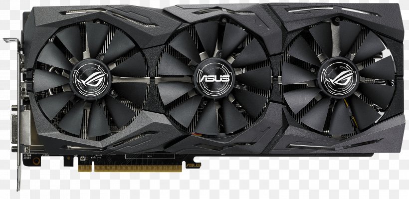 Graphics Cards & Video Adapters AMD Radeon RX 580 Asus Radeon RX 580 STRIX 8GB GDDR5 Graphics Card GDDR5 SDRAM Graphics Processing Unit, PNG, 3000x1460px, Graphics Cards Video Adapters, Advanced Micro Devices, Amd Radeon 500 Series, Amd Radeon Rx 580, Asus Download Free