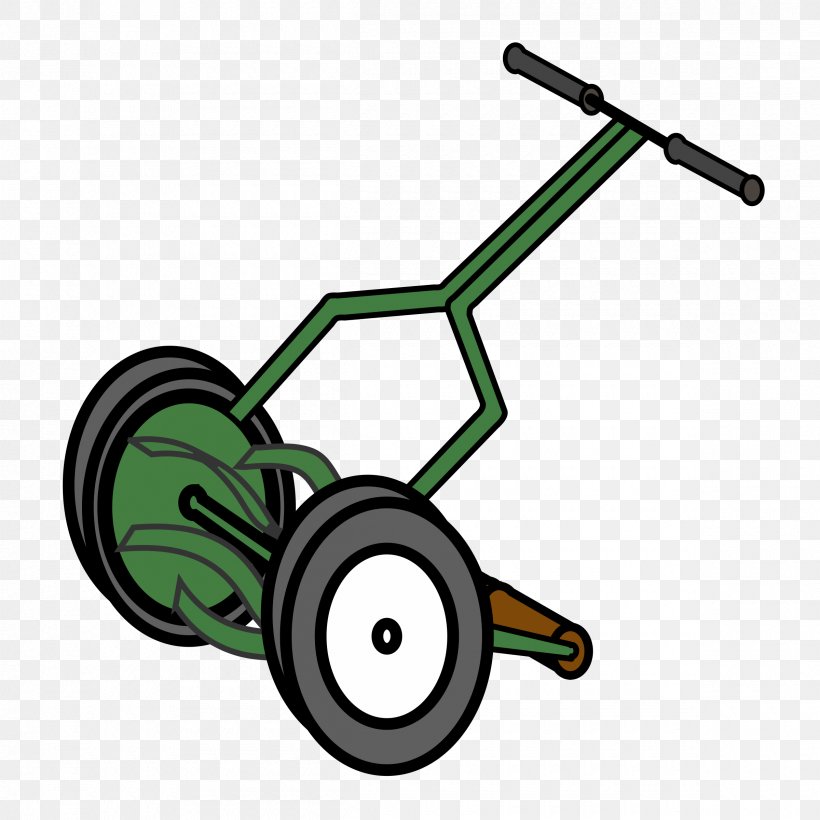 Lawn Mowers Cartoon Clip Art, PNG, 2400x2400px, Lawn Mowers, Bicycle Accessory, Cartoon, Dalladora, Drawing Download Free