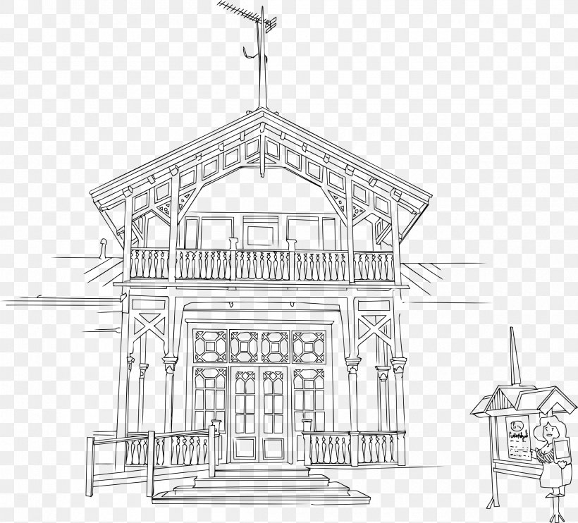 Drawing Restaurant Building, PNG, 2400x2172px, Drawing, Anskuelsestavle, Arch, Architecture, Black And White Download Free