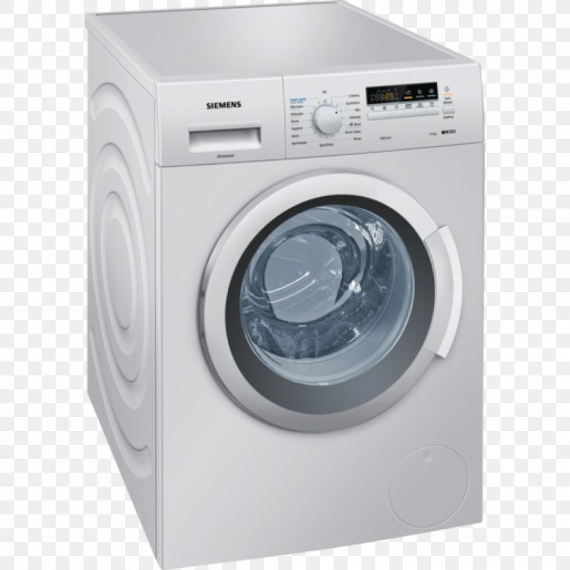 Washing Machines Siemens Washing Machine Clothes Dryer Laundry, PNG, 1000x1000px, Washing Machines, Clothes Dryer, Home Appliance, Laundry, Major Appliance Download Free