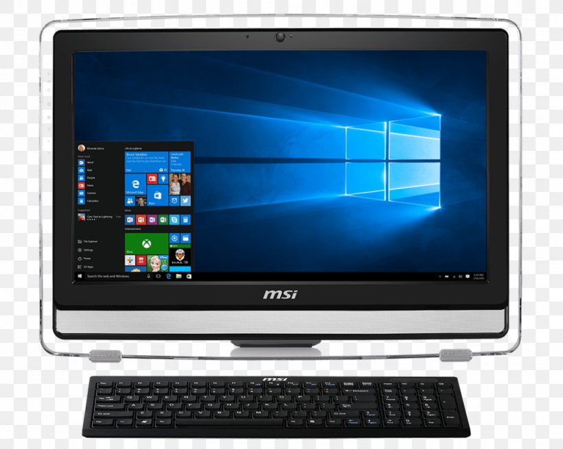 All-in-one Micro-Star International Desktop Computers Touchscreen, PNG, 1024x819px, Allinone, Celeron, Computer, Computer Hardware, Computer Monitor Download Free