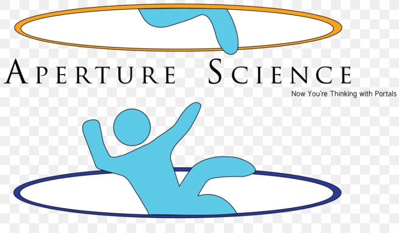Aperture Laboratories Portal Logo Science, PNG, 900x527px, Aperture Laboratories, Aperture, Area, Black Mesa, Brand Download Free
