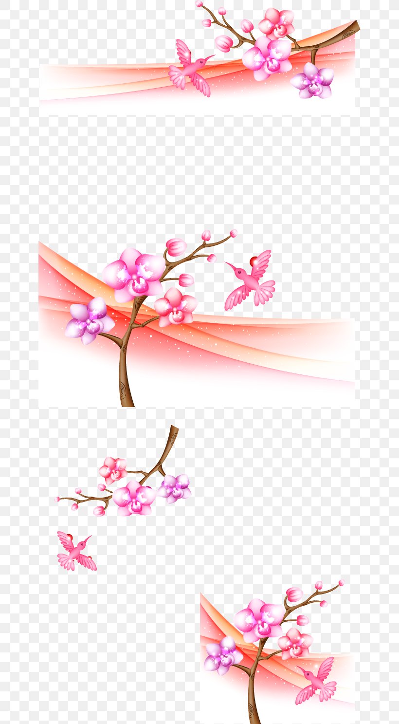 Clip Art, PNG, 662x1487px, Motif, Blossom, Branch, Cherry Blossom, Flora Download Free