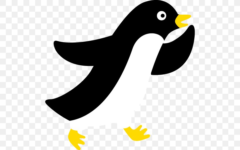 Penguin Clip Art Logo Cartoon Beak, PNG, 512x512px, Penguin, Artwork, Beak, Bird, Black And White Download Free