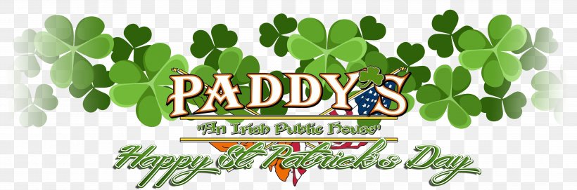 Saint Patricks Day, PNG, 4132x1370px, Saint Patricks Day, Clover, Fourleaf Clover, Green, Leaf Download Free