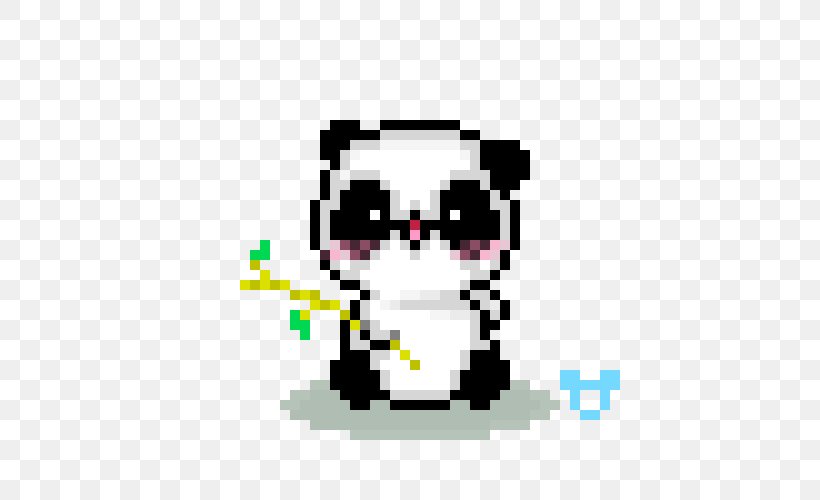 Pixel Art Giant Panda Animated Film, PNG, 500x500px, 8bit Color, Pixel Art, Animated Film, Art, Cuteness Download Free