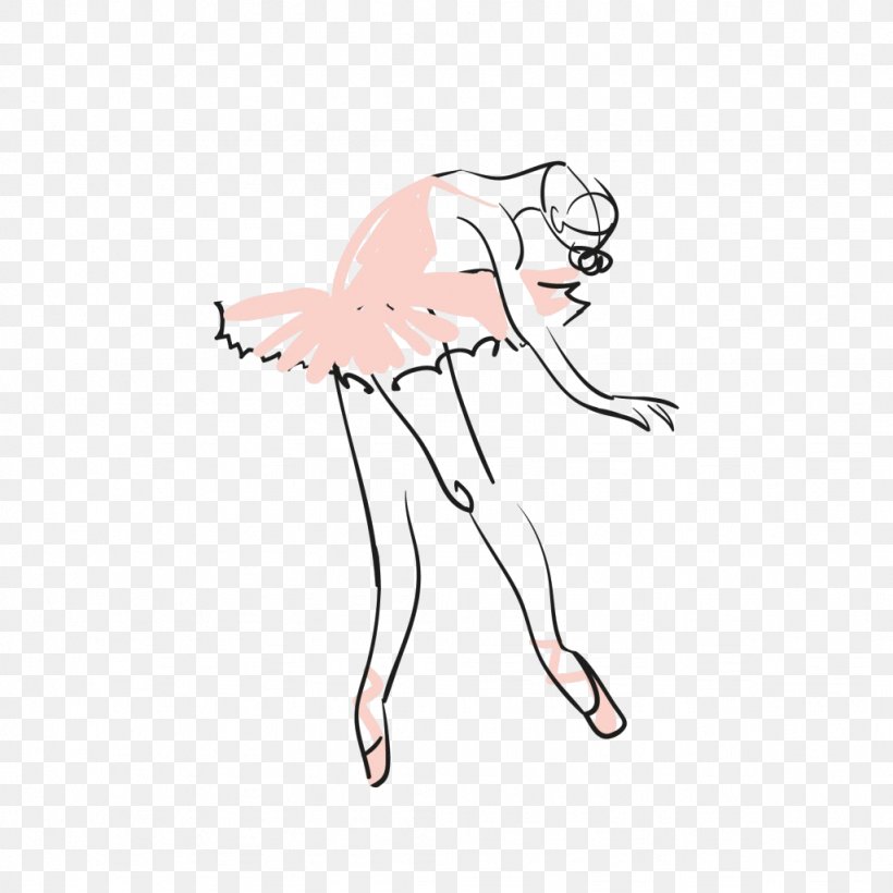 Ballet Dancer, PNG, 1024x1024px, Watercolor, Cartoon, Flower, Frame, Heart Download Free
