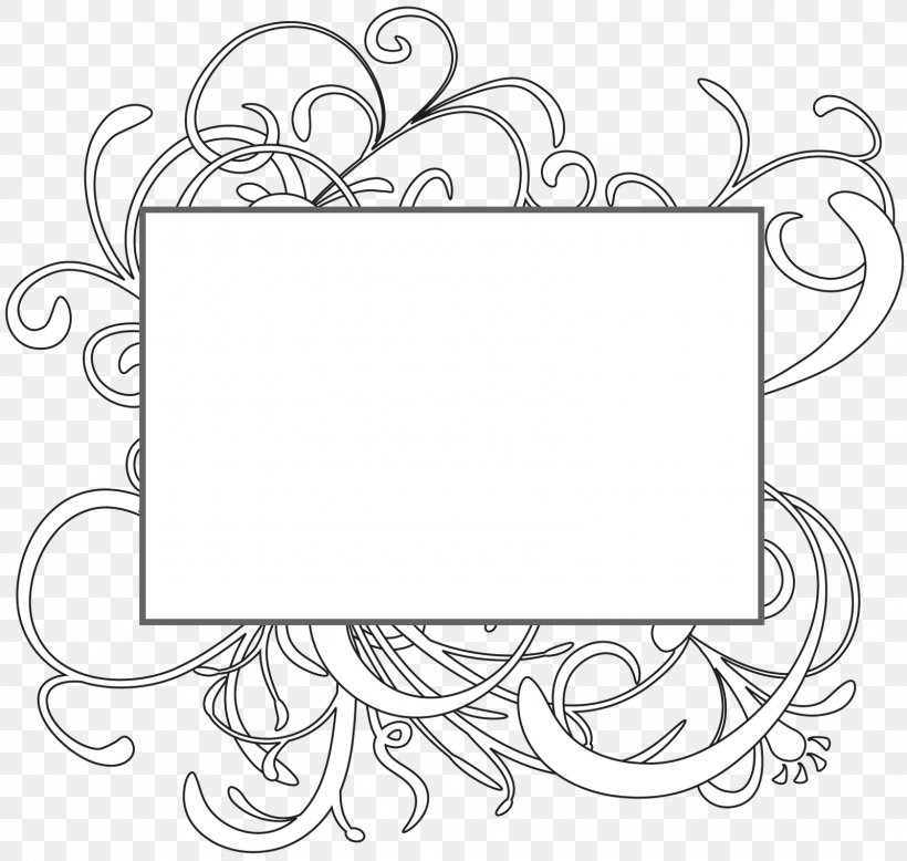 Digital Scrapbooking Picture Frames White Clip Art, PNG, 1600x1519px, Digital Scrapbooking, Area, Black, Black And White, Flower Download Free