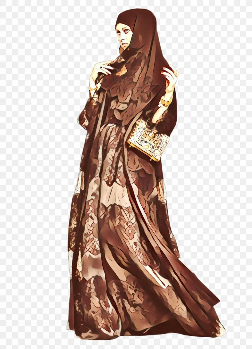 Dolce & Gabbana Hijab Abaya Fashion Dress, PNG, 850x1176px, Dolce Gabbana, Abaya, Art, Brown, Clothing Download Free