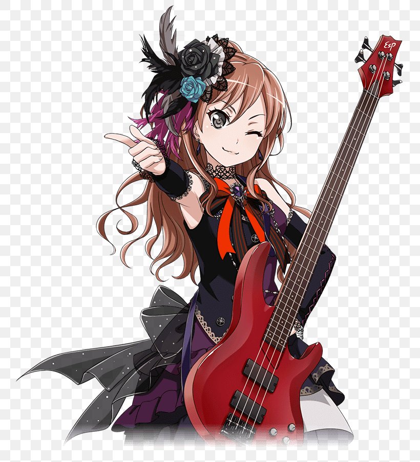 BanG Dream! Girls Band Party! Roselia Cosplay BLACK SHOUT, PNG, 765x903px, Watercolor, Cartoon, Flower, Frame, Heart Download Free