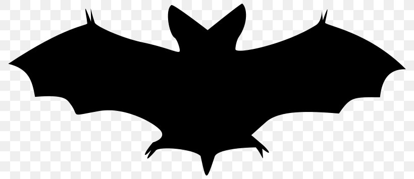 Bat Clip Art, PNG, 800x355px, Bat, Animal, Black, Black And White, Document Download Free