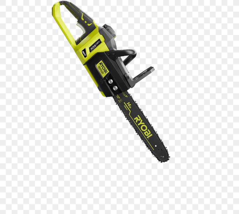 Tool RYOBI RY40220 Chainsaw Cordless, PNG, 620x734px, Tool, Chainsaw, Cordless, Electric Motor, Hardware Download Free