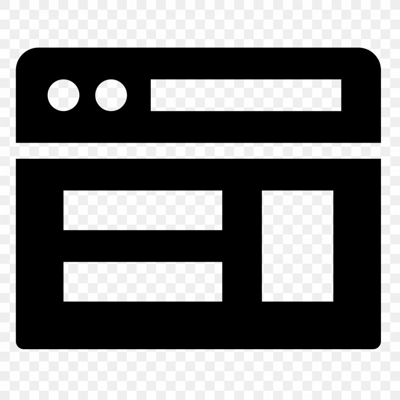 Web Browser Window Icon Design, PNG, 1600x1600px, Web Browser, Area, Black, Black And White, Brand Download Free