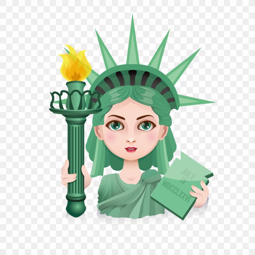 Statue Of Liberty Illustration, PNG, 1600x1600px, Statue Of Liberty, Art, Depositphotos, Fictional Character, Grass Download Free
