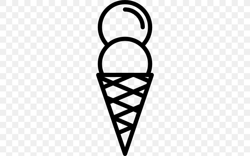 Ice Cream Cones Food Clip Art, PNG, 512x512px, Ice Cream Cones, Black, Black And White, Body Jewelry, Cake Download Free