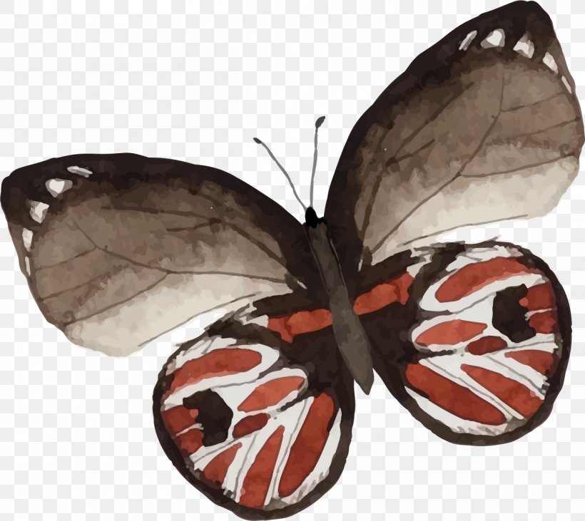Butterfly Painting Drawing, PNG, 1257x1122px, Butterfly, Art, Arthropod, Brush Footed Butterfly, Cartoon Download Free