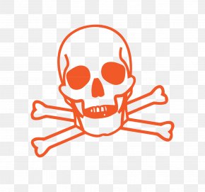 Hand-painted Skull - Hazard Chemical Substance Poisoning Toxicity PNG