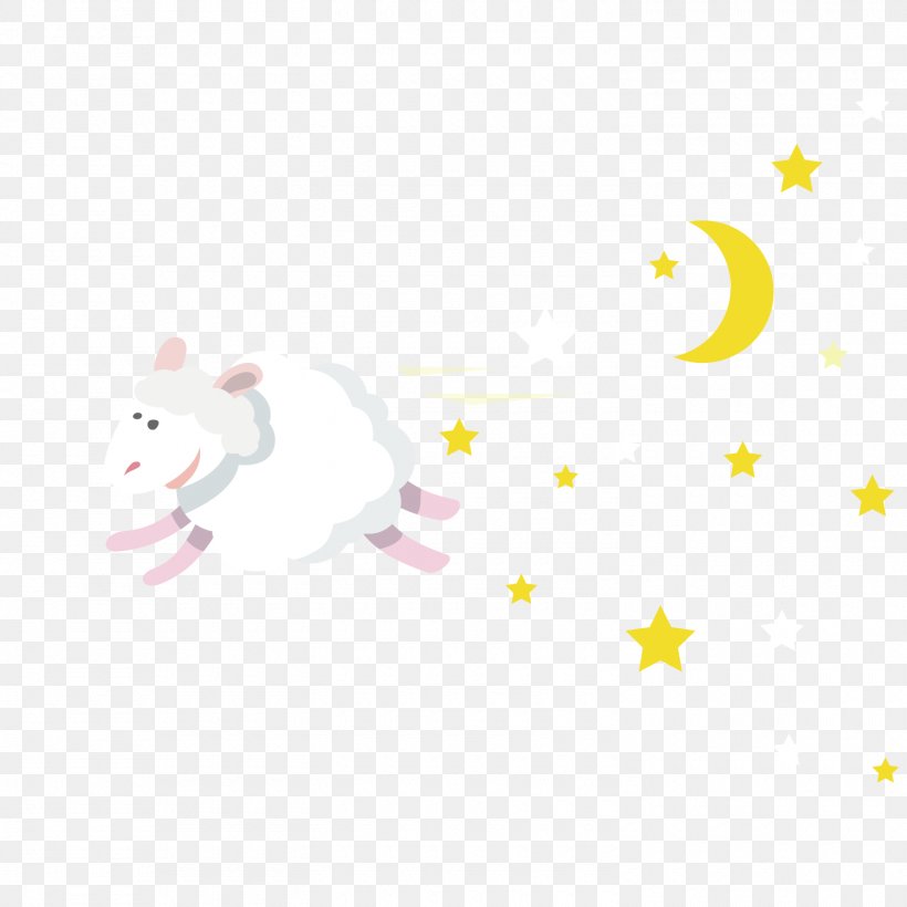 Vector Good Night Sheep, PNG, 1500x1500px, Area, Cartoon, Character, Fiction, Fictional Character Download Free
