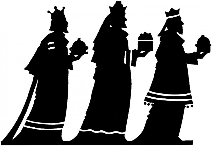 Adoration Of The Magi Biblical Magi Epiphany Silhouette Clip Art, PNG, 1600x1102px, 3 Wise Men, Adoration Of The Magi, Biblical Magi, Black, Black And White Download Free