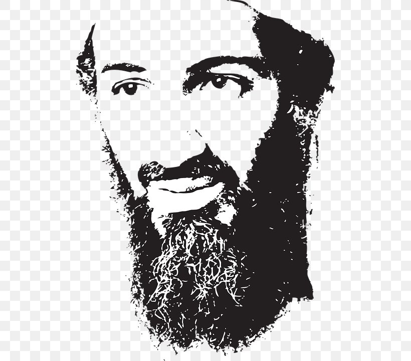 Death Of Osama Bin Laden Al-Qaeda United States Terrorism, PNG, 517x720px, Death Of Osama Bin Laden, Alqaeda, Art, Beard, Black And White Download Free