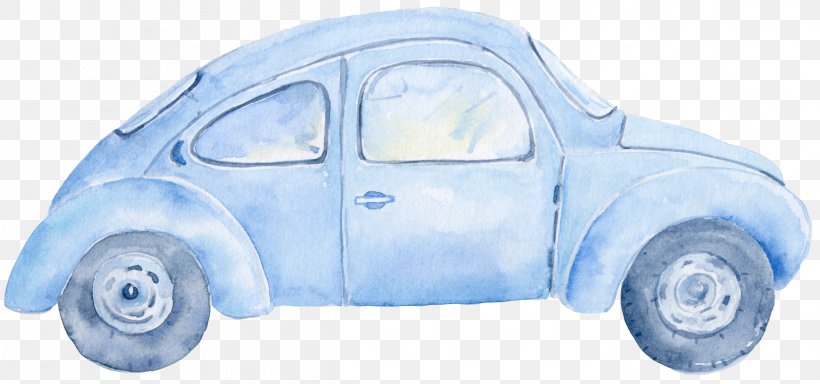 Car Watercolor Painting Clip Art, PNG, 2488x1167px, Car, Automotive Design, Automotive Exterior, Blue, Brand Download Free