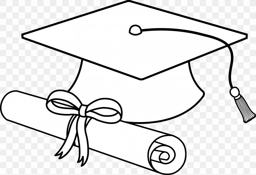 Square Academic Cap Graduation Ceremony Black And White Clip Art, PNG, 7334x5034px, Square Academic Cap, Academic Dress, Area, Black, Black And White Download Free