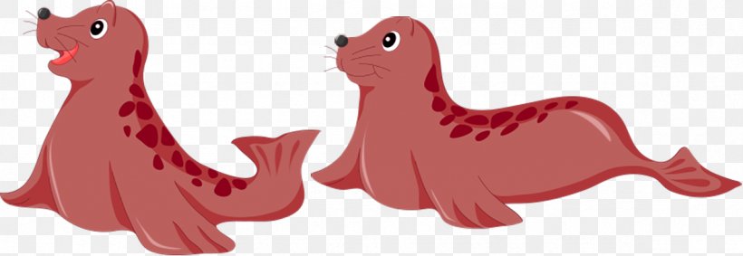 Cartoon Seal Clip Art, PNG, 1181x408px, Cartoon, Animal Figure, Beak, Drawing, Red Download Free