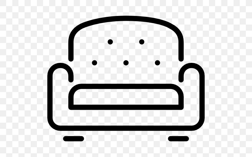 Couch Furniture Chair Clip Art, PNG, 512x512px, Couch, Area, Black And White, Chair, Foam Download Free