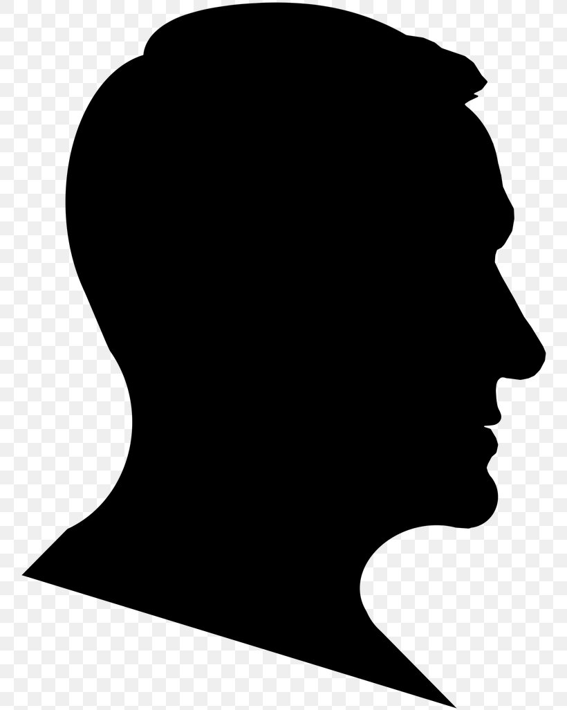 Face Head Silhouette Chin Nose, PNG, 764x1026px, Face, Blackandwhite, Cheek, Chin, Head Download Free