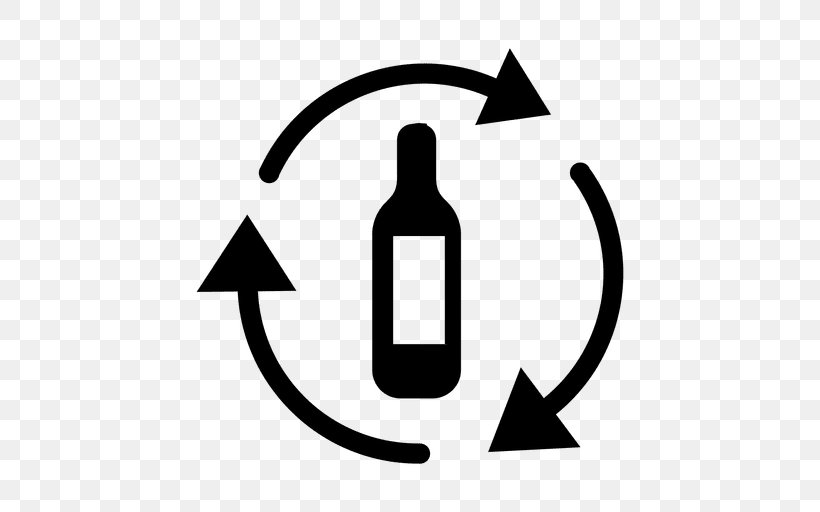 Plastic Bottle, PNG, 512x512px, Recycling Symbol, Blackandwhite, Bottle, Drawing, Label Download Free