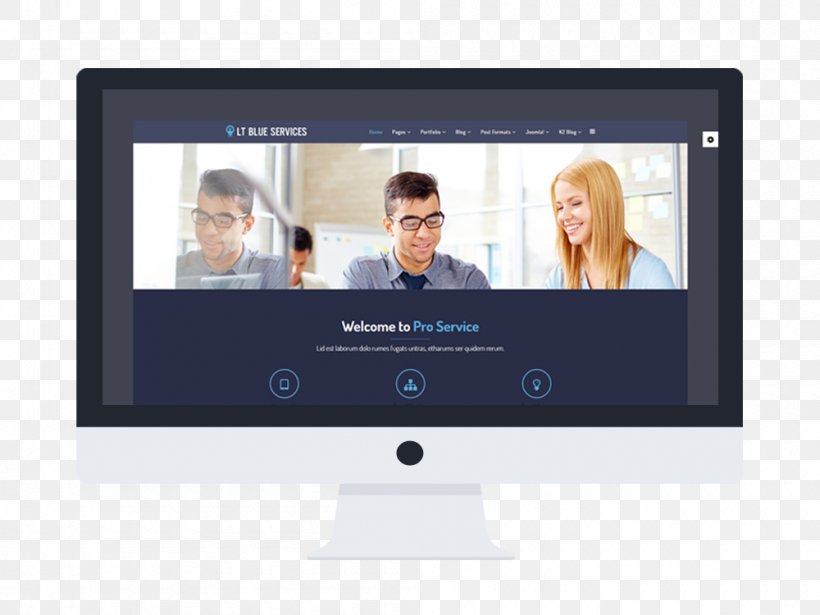 Computer Monitors Responsive Web Design WordPress WooCommerce Template, PNG, 1000x750px, Computer Monitors, Brand, Business, Communication, Computer Monitor Download Free