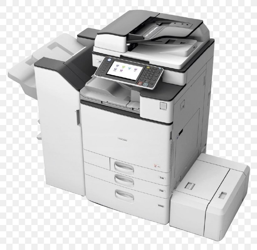Multi-function Printer Ricoh Photocopier Printer Driver, PNG, 800x800px, Multifunction Printer, Copying, Device Driver, Electronic Device, Fax Download Free