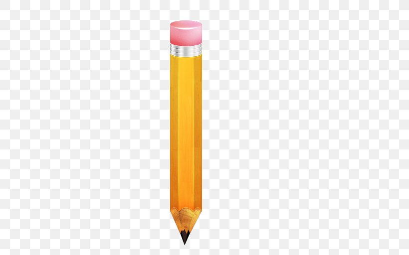 Pencil Clip Art Image, PNG, 512x512px, Pencil, Colored Pencil, Office Supplies, Orange, Pen Download Free