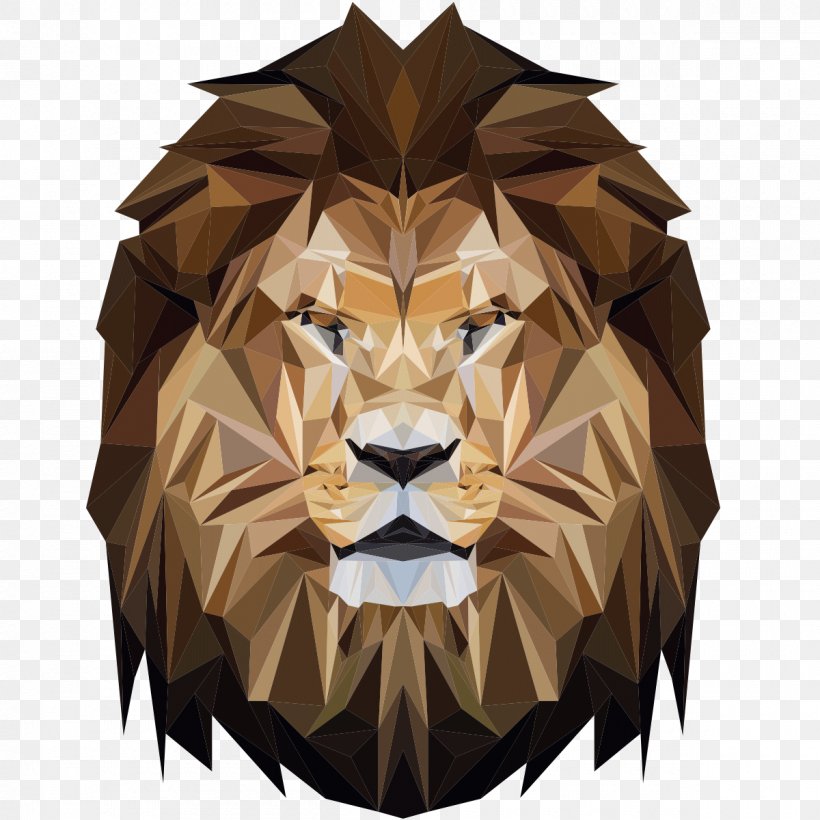 Vector Graphics Lion Origami Illustration Fotolia, PNG, 1200x1200px, Lion, Art, Big Cats, Carnivoran, Cat Like Mammal Download Free