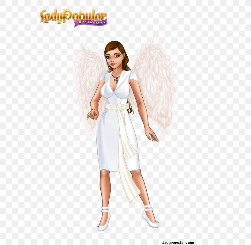 Lady Popular Fashion Clothing Dress Game, PNG, 600x800px, Lady Popular, Angel, Clothing, Costume, Doll Download Free