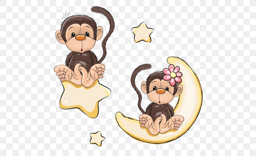 Monkey Cartoon Clip Art, PNG, 500x500px, Monkey, Cartoon, Depositphotos, Drawing, Human Behavior Download Free