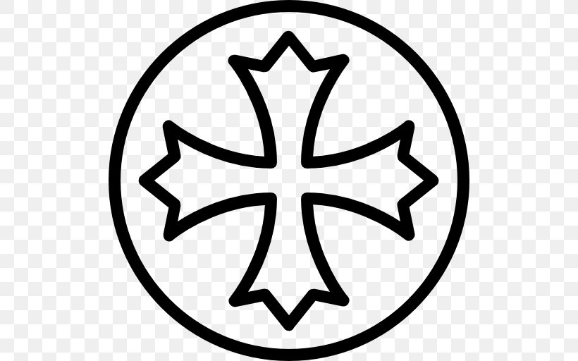 Occitan Cross Tarn, PNG, 512x512px, Occitan Cross, Area, Black And White, Christian Cross, Cross Download Free