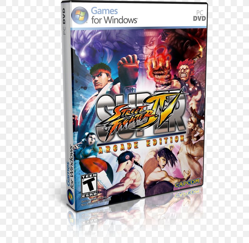Super Street Fighter IV: Arcade Edition Xbox 360 Street Fighter X Tekken, PNG, 550x800px, Street Fighter Iv, Action Figure, Arcade Game, Fighting Game, Film Download Free