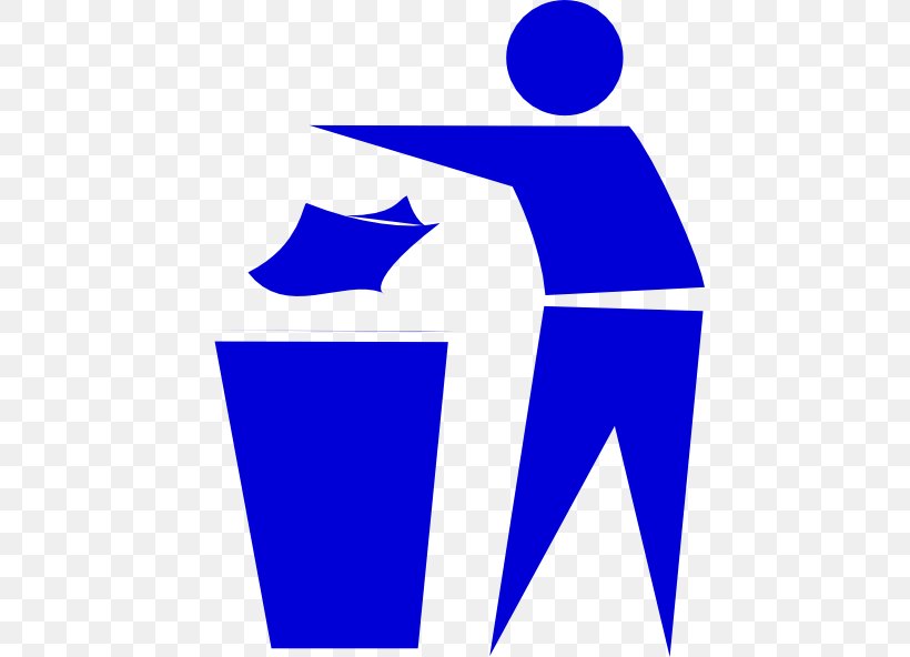 Rubbish Bins & Waste Paper Baskets Recycling Bin Clip Art, PNG, 450x592px, Rubbish Bins Waste Paper Baskets, Area, Blue, Container, Food Packaging Download Free