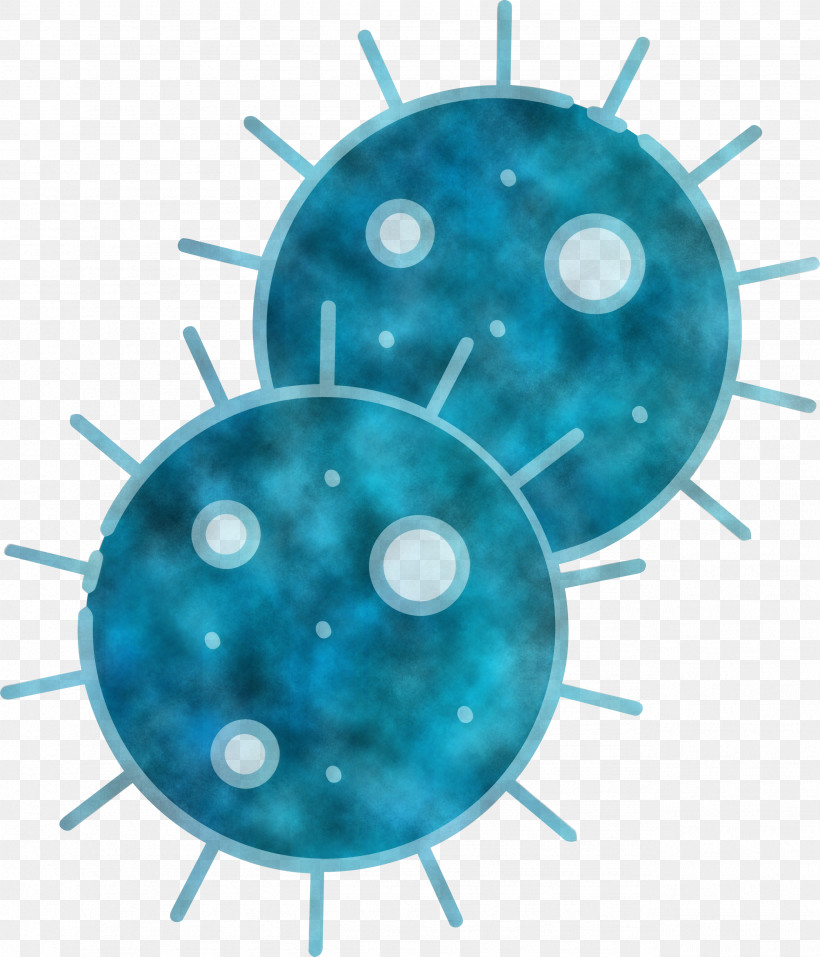 Bacteria Germs Virus, PNG, 2568x3000px, Bacteria, Aqua, Blue, Circle, Germs Download Free