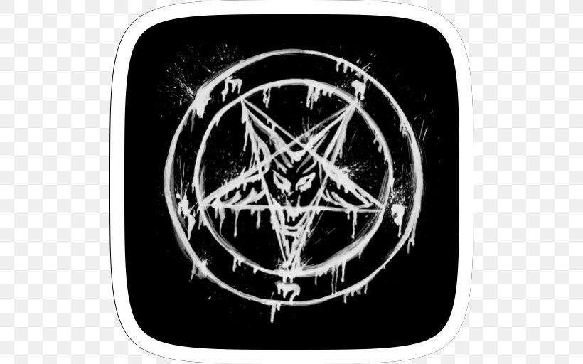 Pentagram Satanism Baphomet Mobile Phones, PNG, 512x512px, Pentagram, Anton Lavey, Baphomet, Black And White, Brand Download Free