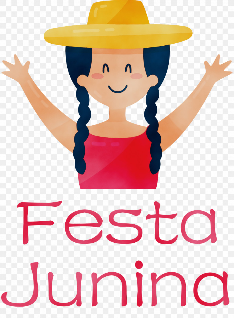 Logo Hat Meter Line Happiness, PNG, 2207x3000px, Festa Junina, Behavior, Happiness, Hat, Human Download Free