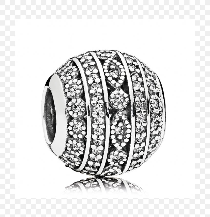 Pandora Charm Bracelet Cubic Zirconia Jewellery Shape, PNG, 700x850px, Pandora, Black And White, Bling Bling, Body Jewelry, Bracelet Download Free