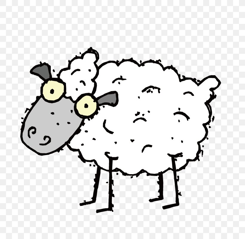 Sheep Pixabay Clip Art, PNG, 800x800px, Sheep, Area, Art, Artwork, Black And White Download Free