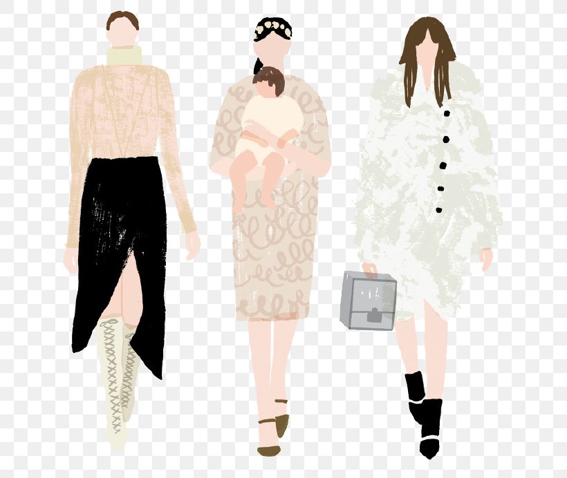 Fashion Model Illustration, PNG, 690x692px, Fashion, Cartoon, Catwalk, Costume, Fashion Design Download Free