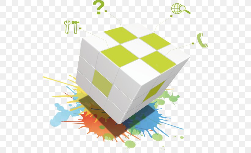Rubiks Cube, PNG, 540x500px, Rubiks Cube, Area, Geometric Shape, Green, Material Download Free