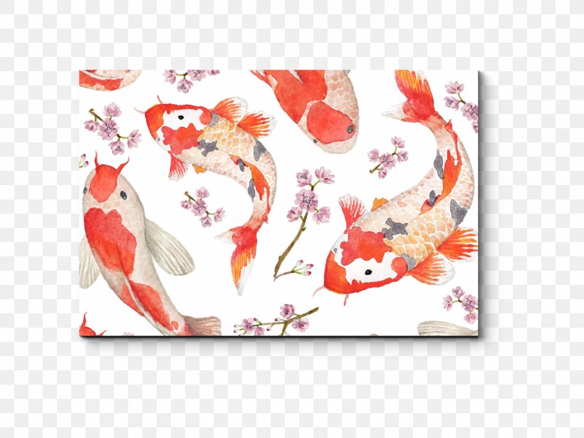 Watercolor Texture, PNG, 1400x1050px, Koi, Common Carp, Drawing, Fish, Orange Download Free