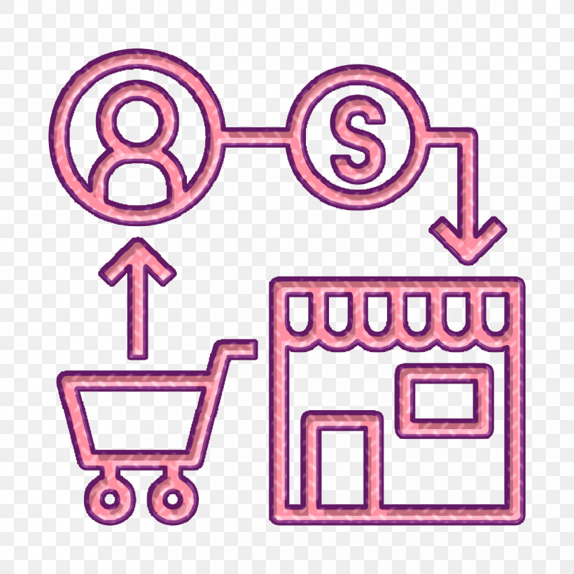 Commerce Icon Sale Icon Logistics Icon, PNG, 1244x1244px, Commerce Icon, Line, Line Art, Logistics Icon, Magenta Download Free